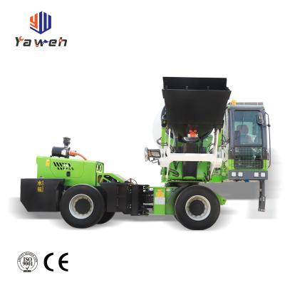 China Hotels Automatic Truck 4m3 Capacity Mobile Concrete Mixer Self Loading Concrete Mixer for sale