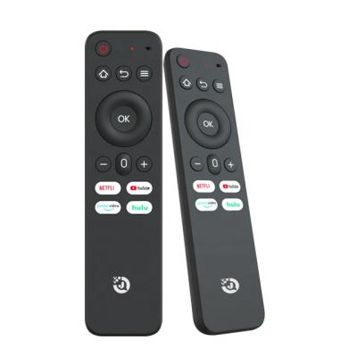 China APP support 16 keys TV remote control and Google search voice home assistant, youtube and netflix and IR learning function for sale