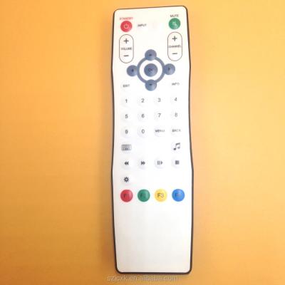 China Multimediai Custom 38 White Private Model Keys TV Waterproof IR Remote Control Factory for sale