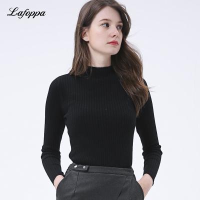 China Lafoppa Breathable Pure Cashmere Sweater For Ladies Winter Knitted Sweater Drop Shipping Retail And Wholesale Ready Goods for sale