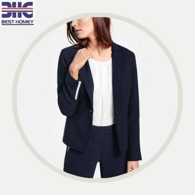 China thin tailored blazers Affairs of the closing button women of high ecological quality custom polyester lining for sale