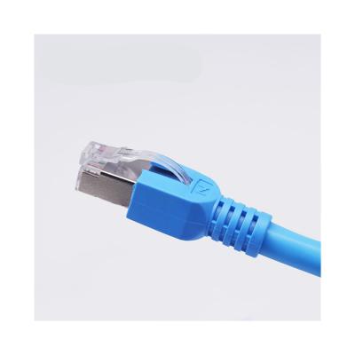 China Hot selling cat6-s pure network internet cooper shielded patch cord cable with RJ45 7 for sale