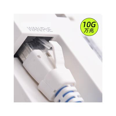 China 2021 latest arrival professional 20m 25m 30m 10G 26AWG cat6a shielded patch cord 9 for sale