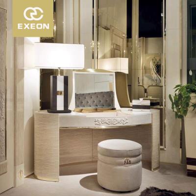 China Custom Lightweight Luxury Furniture, Modern Minimalist Cosmetic Table Villa Bedroom Dressing Table Makeup Stools Custom for sale