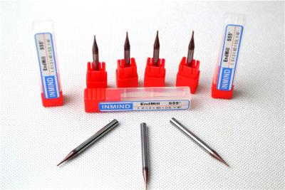 Chine Deux coupeur micro micro de la taille HRC55 de fraises en bout de la cannelure HRC60, 0.3mm à 0.9mm à vendre