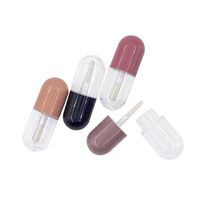 China Recyclable Cute Small Pill Lip Gloss Tube Empty Cosmetic Packaging Container Stock Goods for sale