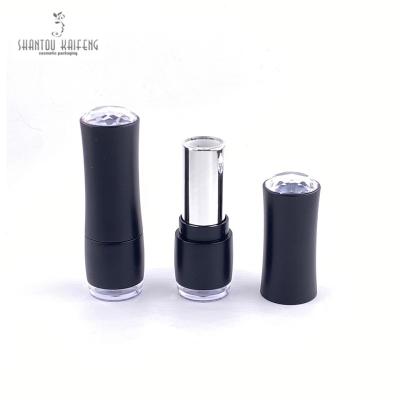 China Cosmetics eco luxury unique black empty black and sliver lipstick tube with diamond vintage lipstick container for sale