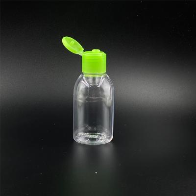 China 60ml Cosmetic Gel Hand Wash Bottles Alcohol Spray Bottle Green Hand Sanitizer Sanitizer Bottle for sale