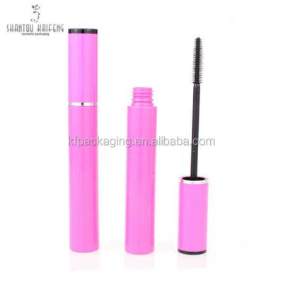 China Pink Recyclable Round Plastic Hair Extension Packaging Micro Custom Mascara Container Empty Mascara Tube With Magic Wand for sale