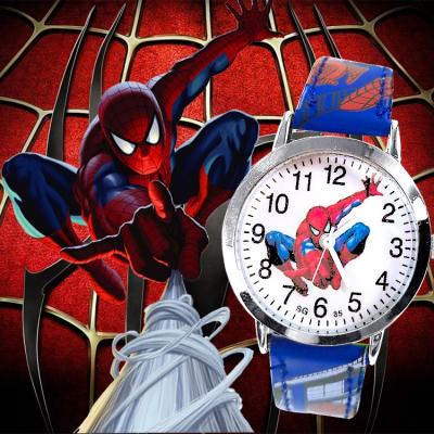 China Electronic Children's Watch Cute Boy Girl Cartoon Spiderman Children's Kids Watch Quartz Watch Birthday Gifts for sale