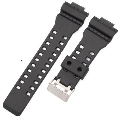 China Rubber Watch Band Strap Fit For Casio G Shock Replacement Black Watch Bands Accessories GA GD GLS-100 Resin Band Strap Waterproof for sale