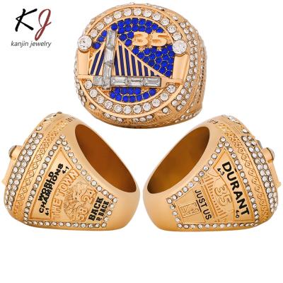 China Megin D Stainless Steel Titanium NB Romantic Sports A Champio Golden State Warriors Curr On Rs Y Rings For Women Men Fans Friend Gift for sale