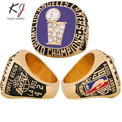 China 1985 Romantic Ring Men's Ring Los Angeles Lakers Basketball Player Championship Ring Basketball Game for sale