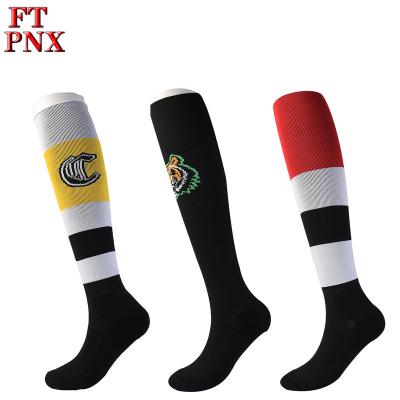 China OEM Service Antibacterial Deep Breathable Soccer Socks Custom Logo Soft Mens Soccer Socks for sale