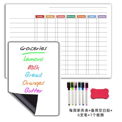 China Durable Multi Functional Refrigerator Wall Roll Magnetic Dry Erase Whiteboard Writing Sticker for sale