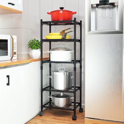 China Viable 5 Grade Fine Metal Kitchen Hired Pot Lid Organizer Rack Holder Steel for sale