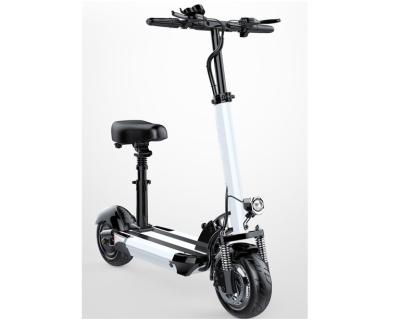 China Unisex Electric Scooter 10 Inch Tire Motor 500w 2 Wheel Kick Folding Foldable Adults 15.6AH Endurance is 60 Kilometers for sale