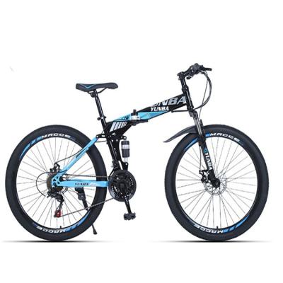 China Steel factory direct sales wholesale black high carbon steel mountain bike for the mountain for sale