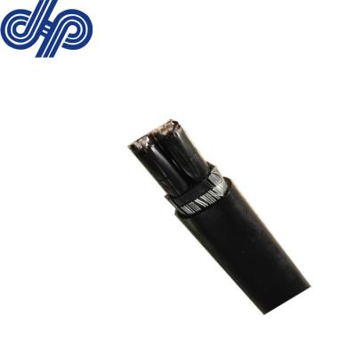 China Power Station 600V 2*8, AA-8000 Series Aluminum Utility 2*6+6awg Aluminum Alloy XLPE Insulated And Sheath Cable for sale