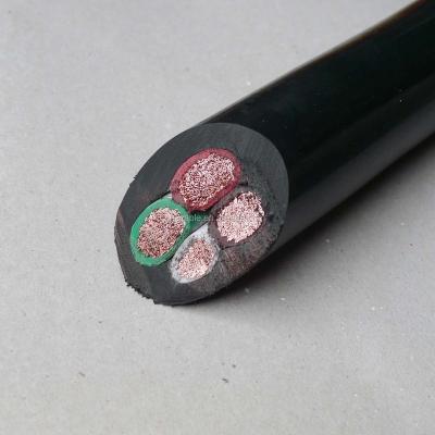 China Oil-Resistance Flexible UL83, NEMA WC-5, ICEA S-61-402, 600V Polyvinyl Chloride Conductor Gauge 3 1/0 A.W.G. Cable for sale