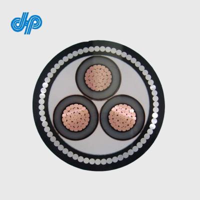 China 6.35/11KV Core 3 MM Power Cable Underground CU/XLPE/CTS/PVC/SWA/PVC 185 for sale