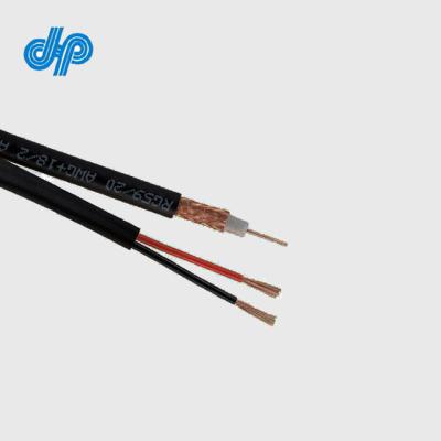 China Industrial RG59 + 2Core Power Coaxial Cable For CCTV From Hesheng Cable for sale