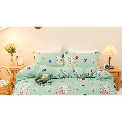 China Anti-Static Exquisite Bedding Sets Kids Print Rabbit Character Bedding Set For Kids Single Bedding for sale