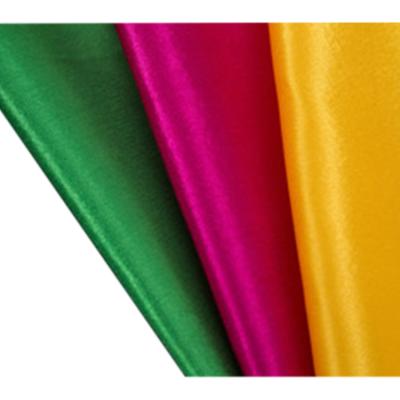 China Satin Fabric Textile Fabrics Thickness Woven Antistatic 100% Polyester Satin Bedding Fabric for sale