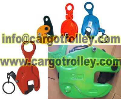 China Industry lifting clamps pictures and application for sale