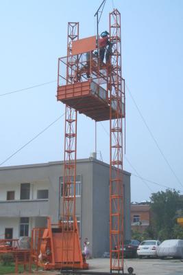 Chine Ascenseur électrique de grue de construction de dispositif de sécurité (doubles cages)/ascenseur de bâtiment à vendre