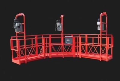 China Red Arc Adjustable High Working Steel Rope Suspended Platform Cardle for Construction for sale