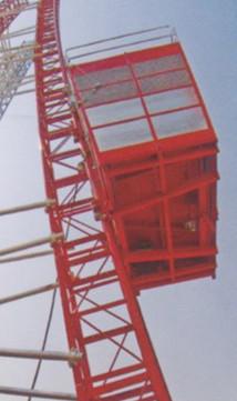 China Passenger Hoist Loading 2000kg Single Cage Construction Hoist Safety for sale