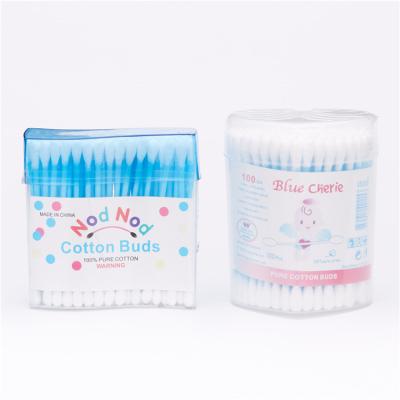 China 100pcs Health Care Family Care Disinfection Disinfection Cotton Personal Cleaning Disposable Plastic Buds for sale