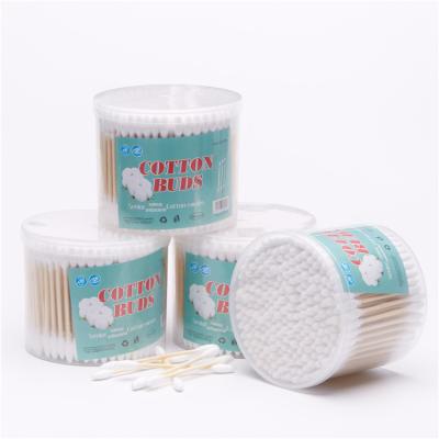 China Cleaning plant 200pcs can be customized packing disposable double head bamboo cotton swab for sale