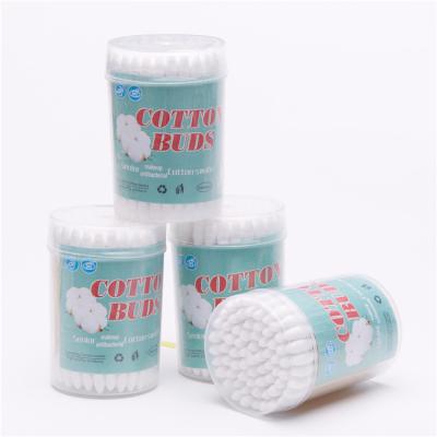 China Wholesale 100pcs Cotton Swab Women Beauty Makeup Cleansing Cotton Buds Bamboo Sticks for sale