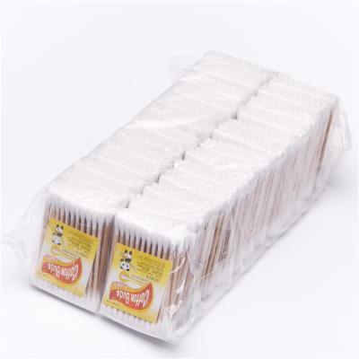 China Custom OEM 48pcs Large Cotton Tip Bamboo Cleaning Cotton Bud for sale