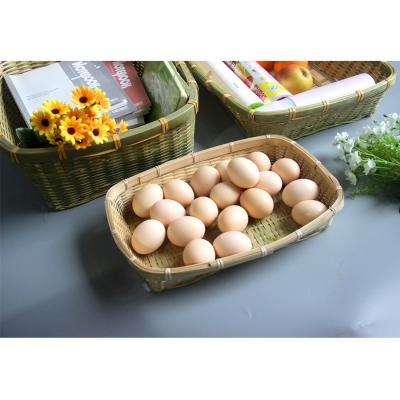 China Factory Direct Customizable Rectangular Woven Fruit Basket Xinyi Storage Bamboo Basket Eco-friendly Durable for sale