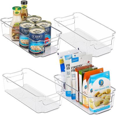 China Minimalist With Handles Food Container Organizer Shelves Kitchen Refrigerator Storage Box Freezers Fridge Space Savers for sale