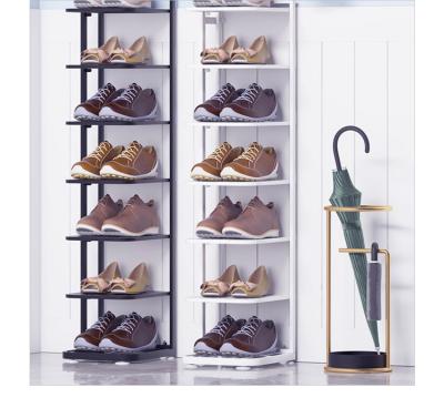 China Sustainable 8-Layer Shoes Organizer Metal Living Room Shoes Modern European Style Shelf Storage Rack Racks for sale