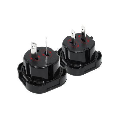 China ABS Travel Europe To USA Power Plug Adapter Adapter Convert Converter Eu To US for sale