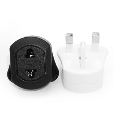 China New UK Type Universal ABS Adapter EU/AU/US Plug To UK 3 Pin Plug Travel Conversion Socket for sale