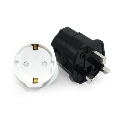 China ABS Converter UK EU 2 Pin 3 Pin Europe To British BS Plug Adapter for sale