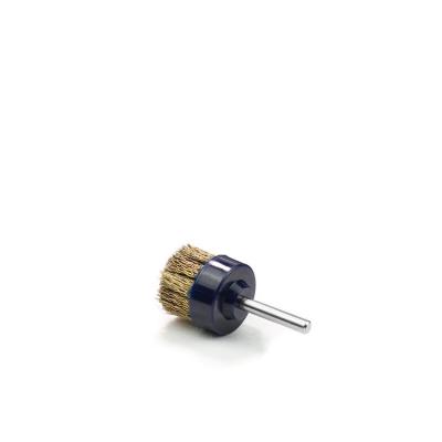 China Wear-resisting Oem Custom Design Finely Processed Polishing Brass Wire Copper Disc Brush for sale