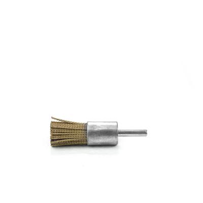 China Wear-resisting Manufacturer Wholesale Customized Cleaning Copper Wire Scrub End Brush for sale