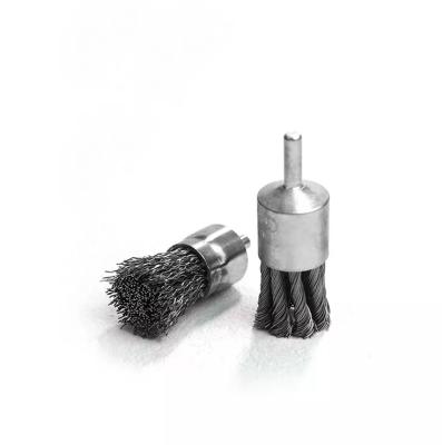 China Wear-resisting High Quality Steel Wire Strip End Brush for Clean polish deburring with 8mm-35mm Diameter for sale