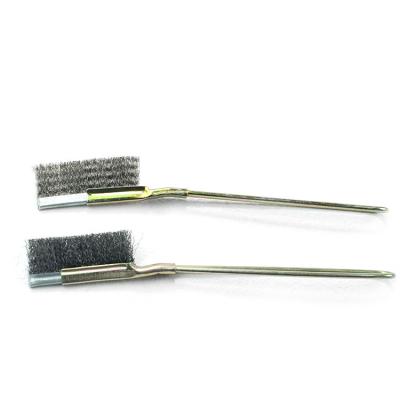 China Wear-resisting High Quality Brass Sliver Polishing Knife Type Stainless Cleaning Tool Steel Wire Knife Brush for sale