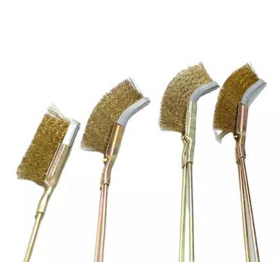 China Wear-resisting Labor-saving and efficient Cleaning and rust removing tool brush Wear-resisting Copper wire brush knife for sale