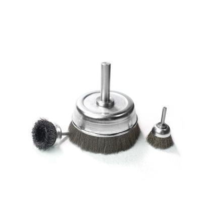 China Wear-resisting First Class Super Quality Mini 100Mm Stainless Steel Wire Wheel Cup Brush for sale