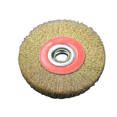 China Wear-resisting Support customized latest technology copper wire wheel brush for sale