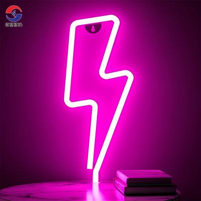 China Contemporary SHINING Outdoor Neon Sign Cloud Lightning Neon Signs Waterproof Business Signs Logo for sale